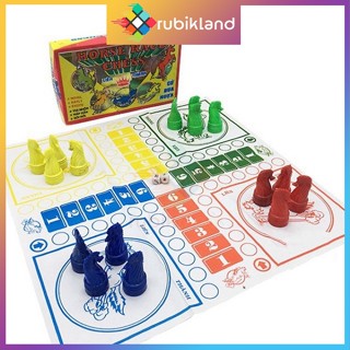 Bộ Cờ Cá Ngựa Quân Cờ Có Sỏi Lắc Kêu Cờ Đua Ngựa Đồ Chơi Trẻ Em Giải Trí Xả Stress