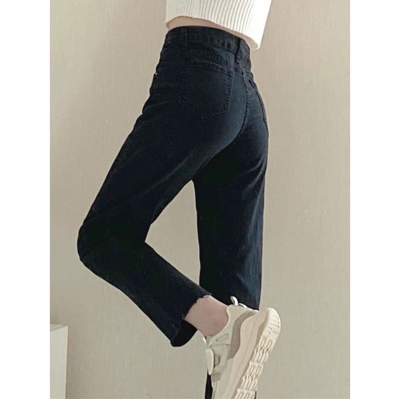 [FUll size 35-100kg] Quần Jeans Giấy Ống Đứng CO GIÃN Cạp Cao (Mã  56)  Chất bò giấy co giãn 4 chiều, loại đẹp | BigBuy360 - bigbuy360.vn