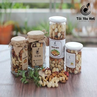 Combo các loại hạt dinh dưỡng hạt điều, hạnh nhân , hạt dẻ cười, hạt macca, nhân hạt óc chó