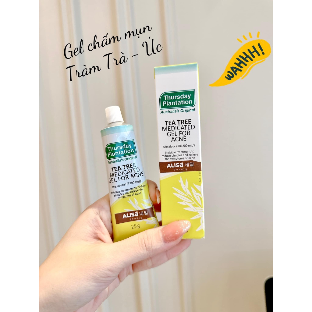 Gel chấm mụn tràm trà Úc Thursday Plantation Tea Tree Medicated Gel for Acne 25g - ALISA