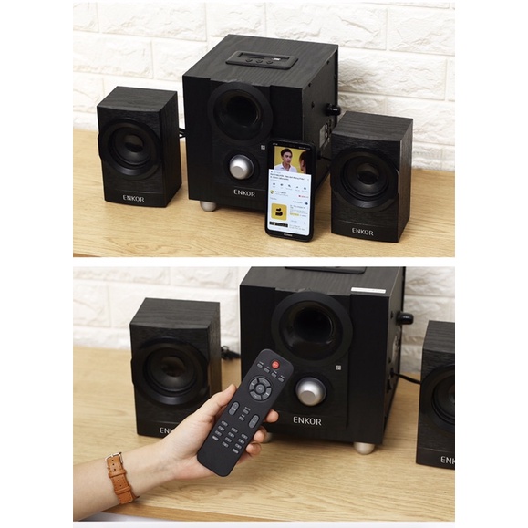 Loa vi tính Bluetooth Enkor E700 Đen