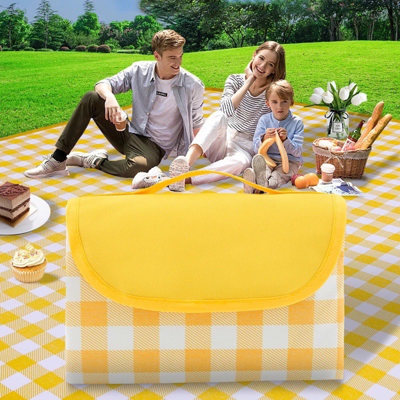 Thảm picnic gấp gọn chống thấm dày dặn size to 2m nhé [⛺ 🏕]