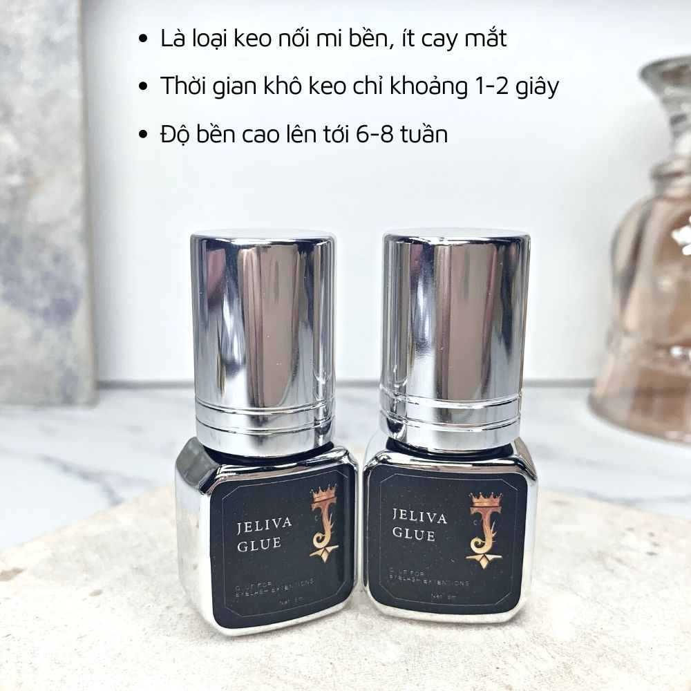 Keo nối mi JELIVA ít cay siêu bền 5ml LADURA