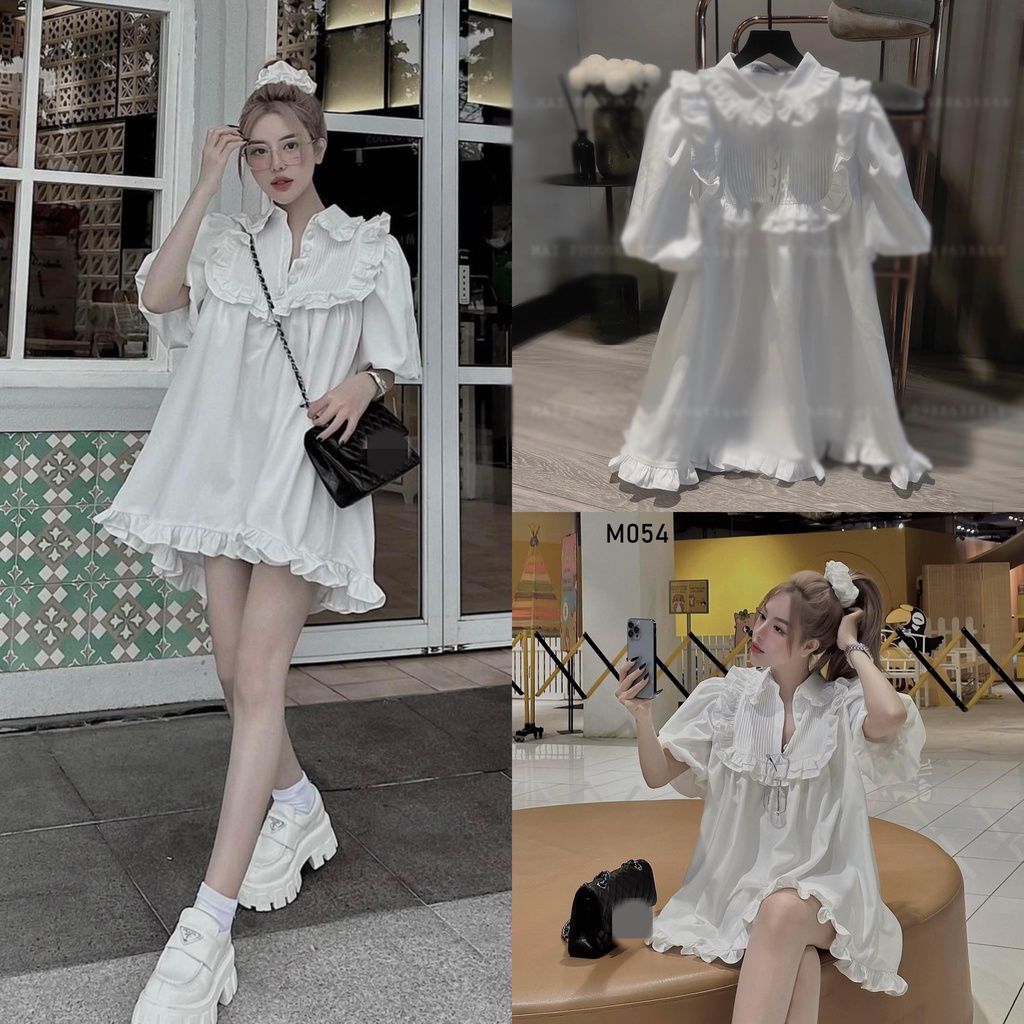 babydoll MPB cổ ly viền bèo yoome clothing