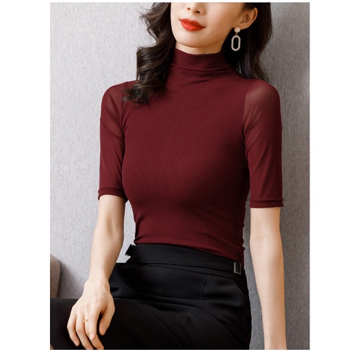 (HÀNG SẴN) Áo Thun Tay Lưới Mỏng Ôm Sát Ngọt Ngào SM44 - Hàng Quảng Châu Cao Cấp