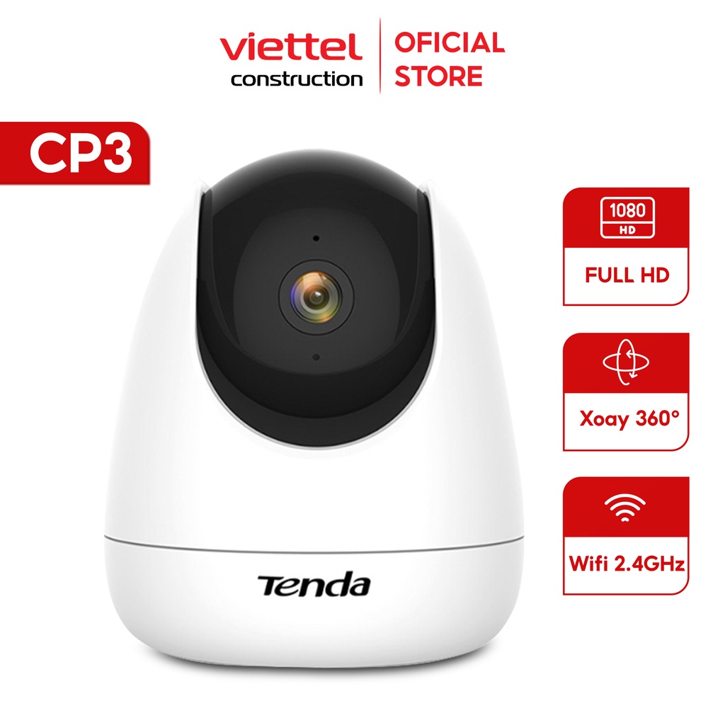 Camera IP Wifi Tenda CP3 Độ phân giải 1080P xoay 360°