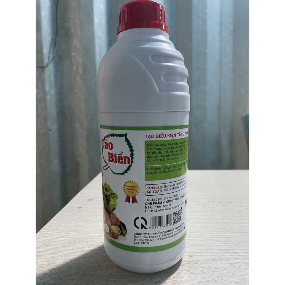 TẢO BIỂN ( Chai 1 lít): Dung dịch hữu cơ từ tảo biển thúc đẩy ra rễ, nảy mầm, dưỡng cây mập, ra hoa, đậu quả nhiều.