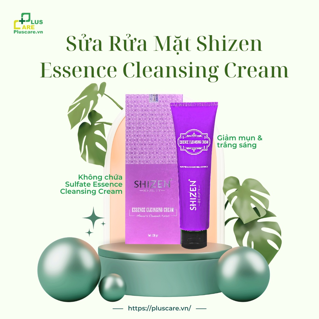 Sữa rửa mặt Shizen Essence Cleansing Cream Dành Cho Da Khô Và Da Mụn 150ML - PLUS CARE