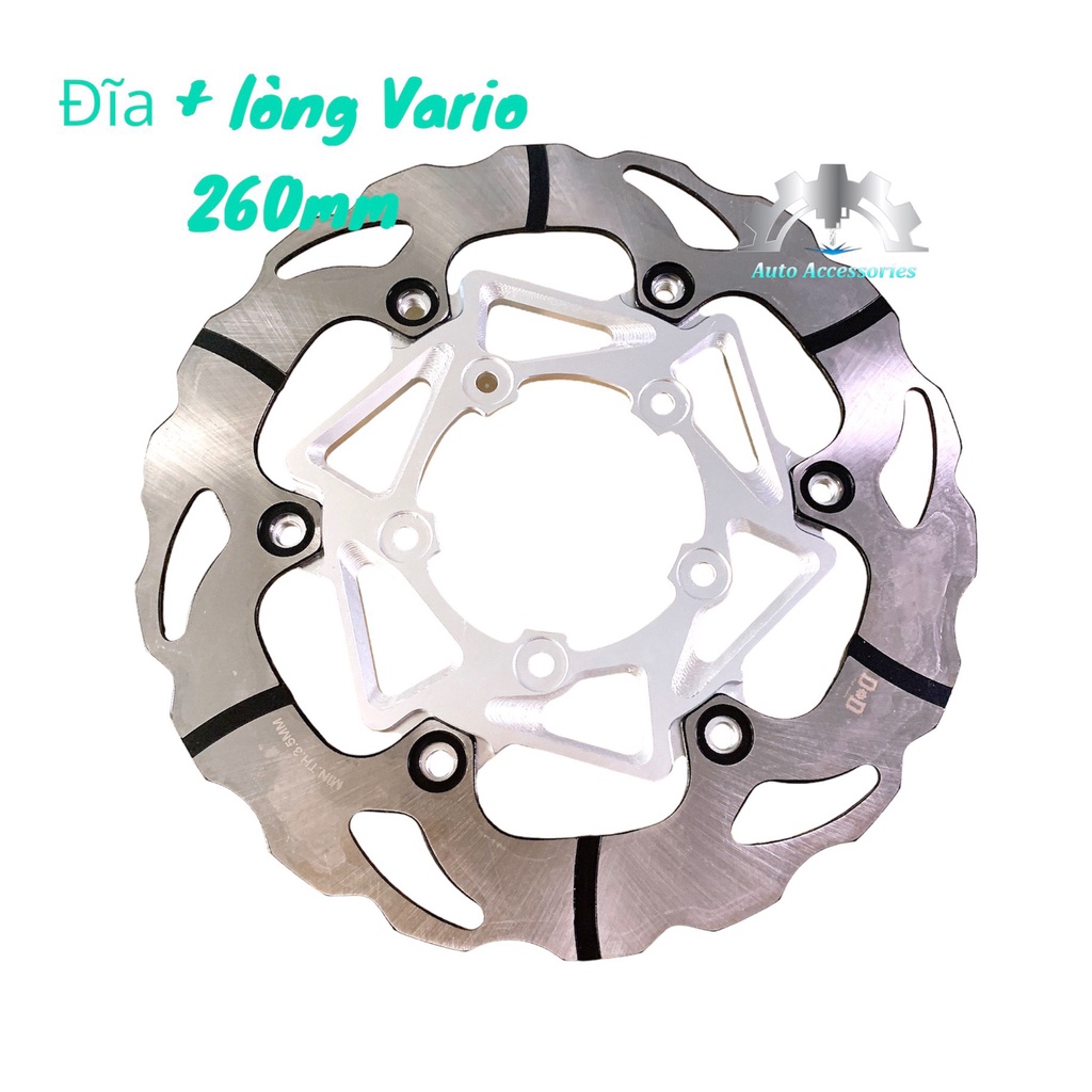 🎯 Mẫu Mới NEW 💯 2023 👉 Đĩa Thắng Trước VARIO CLICK 150 5 lỗ size 260mm gồm