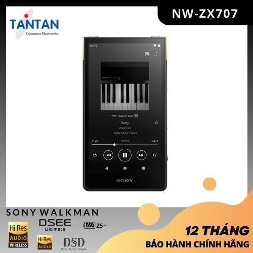 Máy Nghe Nhạc  WALKMAN Sony NW-ZX707 | Màn hình 5 inch -Bluetooth 5.0 Android 12.0-64GB- Hi-Res Audio - DSEE Ultimate™