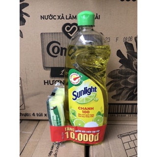 rửa chén sunlight 750ml đủ màu tặng