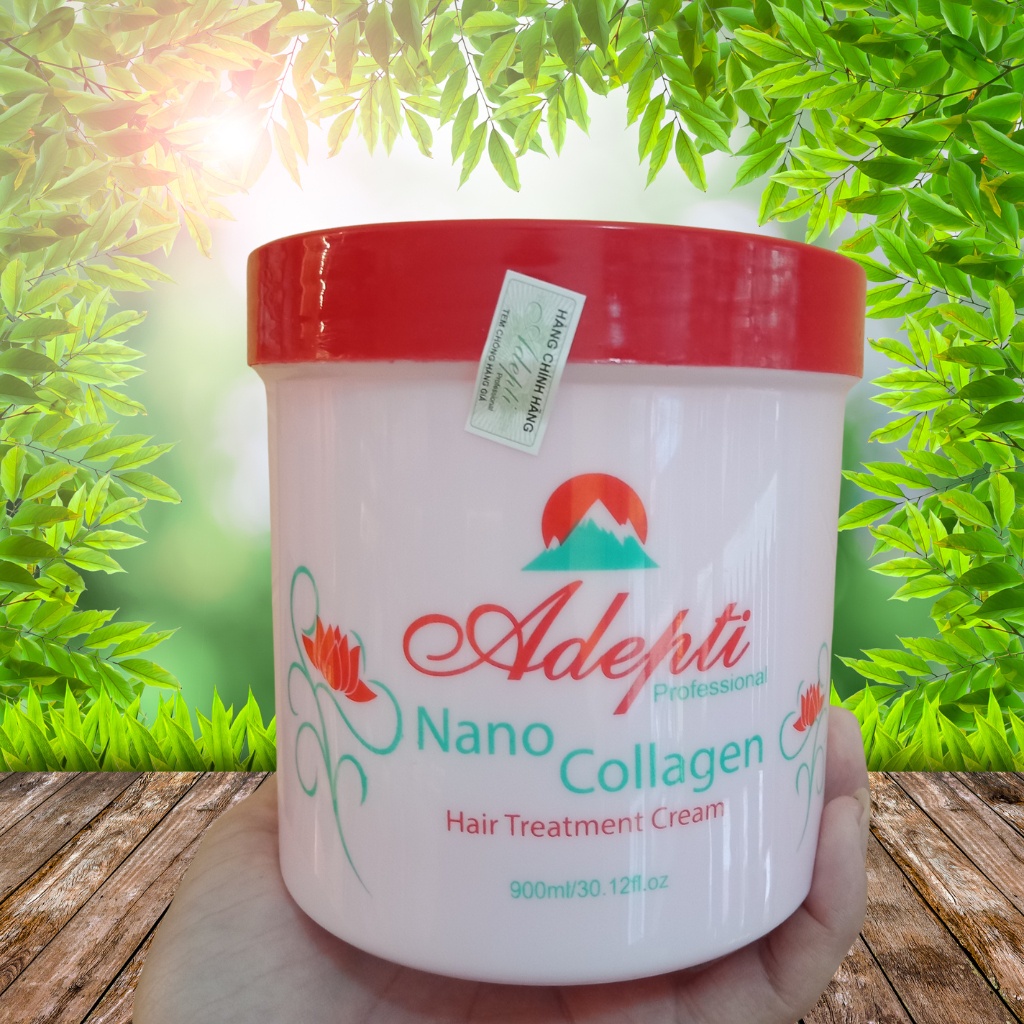 Hấp dầu thảo mộc Adepti Colagen phục hồi tóc hư tổn và bảo vệ màu tóc