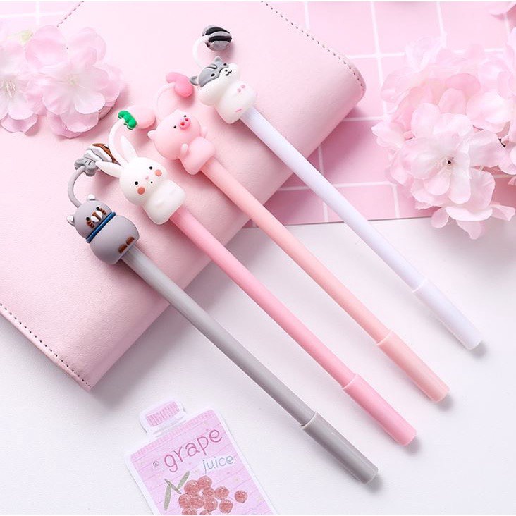 Bút bi gel nhiều màu cute đơn giản tinh tế đồ dùng học tập cute dễ thương
