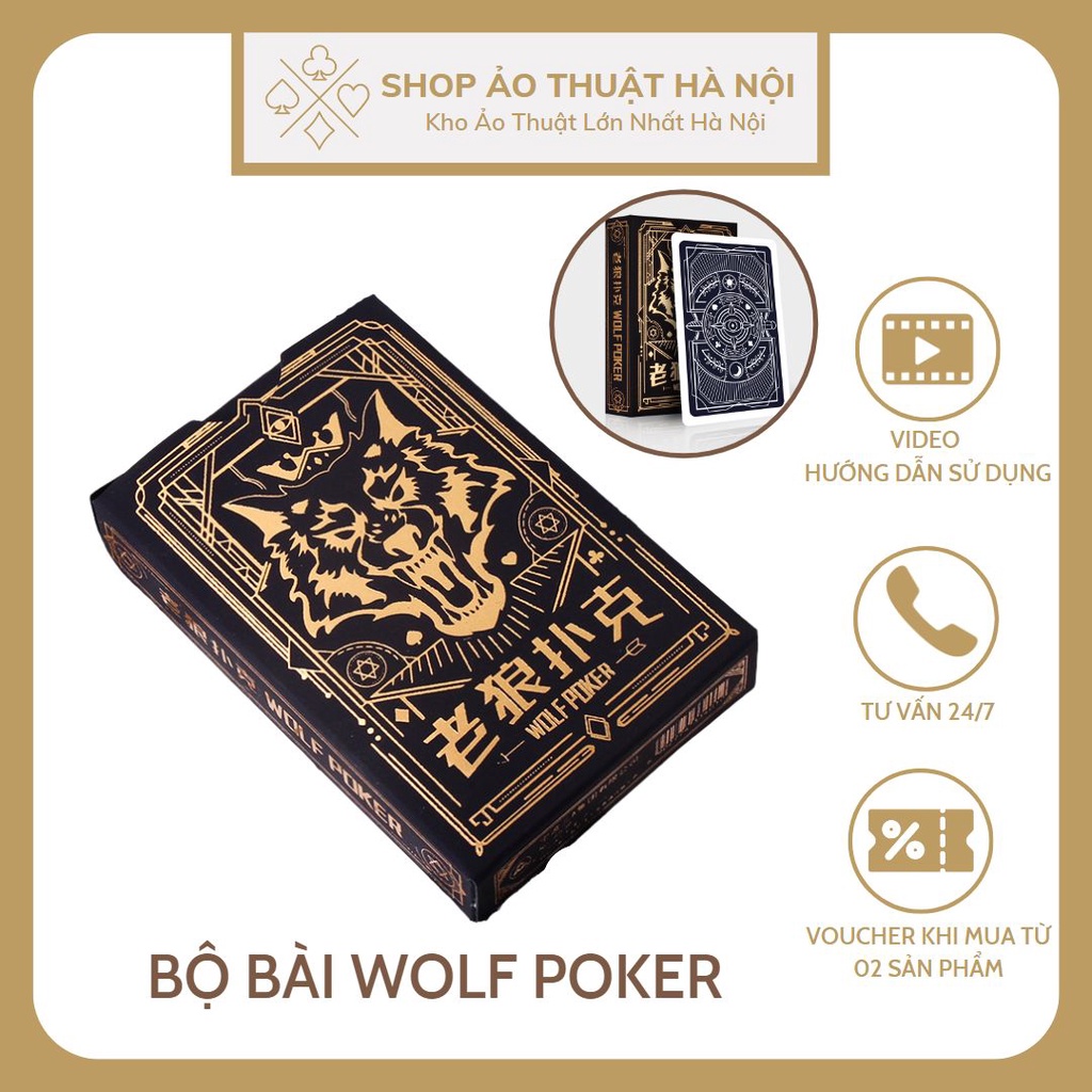 Bộ Bài Ảo Thuật Wolf Poker Ma Sói Werewolf 2 Trong 1 Boardgame Game Nhập Vai Giá Rẻ Playing Card