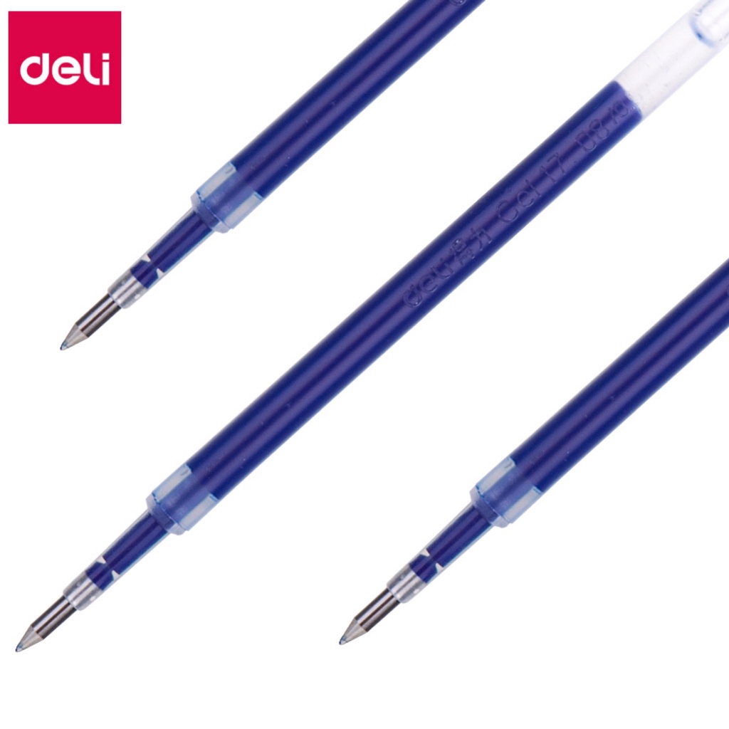 Ruột Bút Gel Deli Ngòi 0.5mm Dùng Thay Thế Cho Bút Bi Bấm Deli A575, S101, S108, A025B
