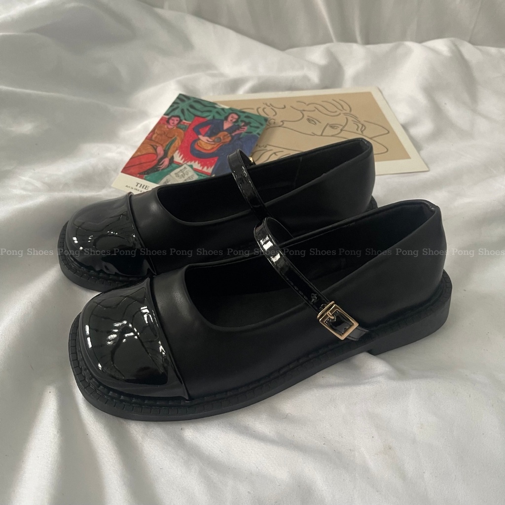 Giày Búp Bê/ Marry Jane PongShoes đơn giản/ basic - FULL BOX - Mã 1525