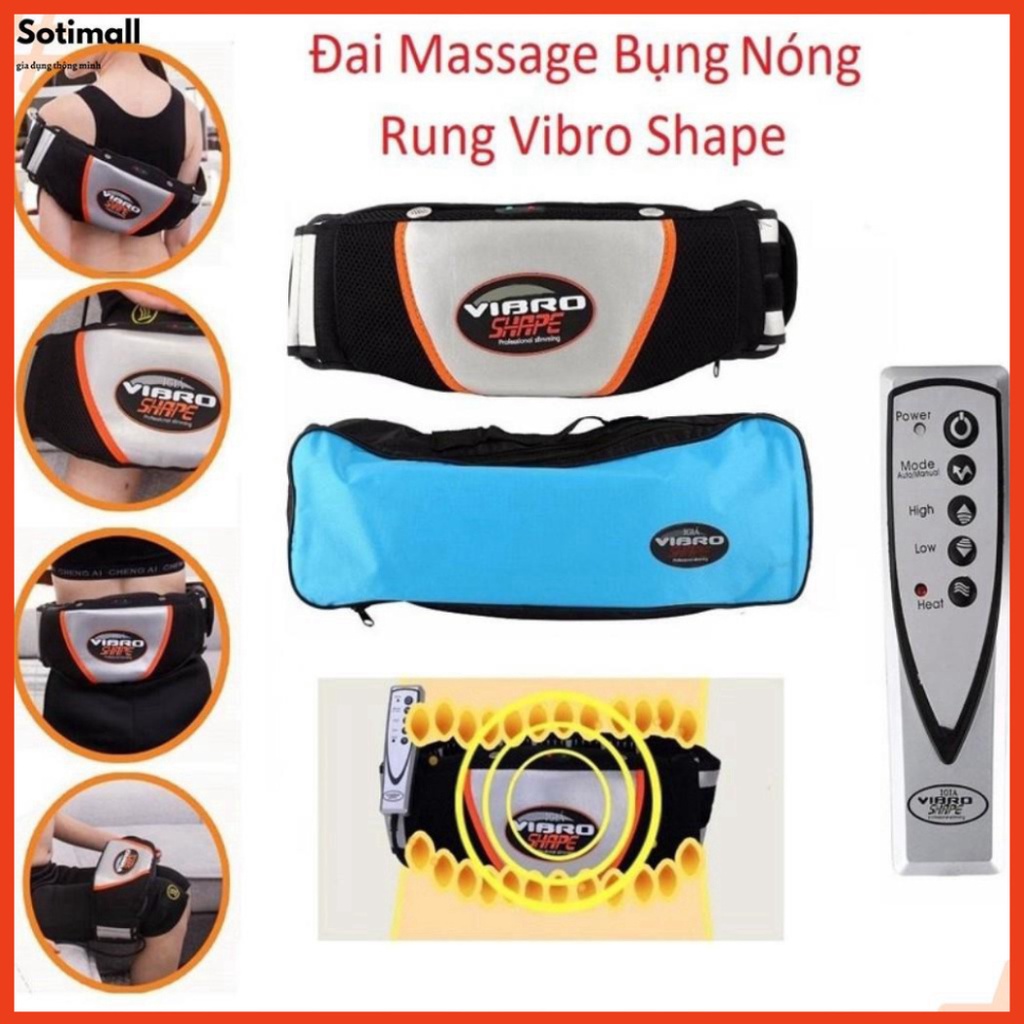 Đai Rung Giảm Mỡ Bụng - Máy Massage Rung Giảm Mỡ Toàn Thân Hiệu Quả