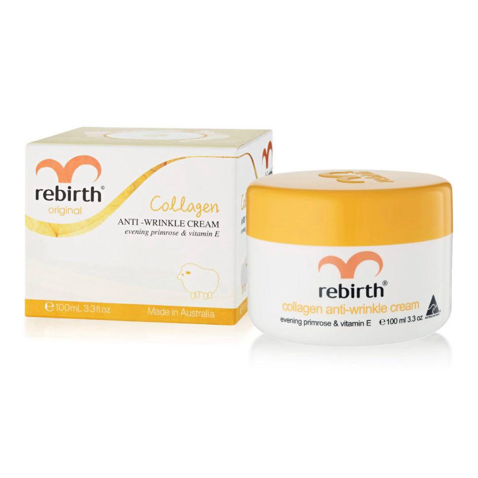 Kem Chống Vết Nhăn Với Tinh Dầu Hoa Anh Thảo Và Vitamin E Rebirth Collagen Anti-Wrinkle Cream 100ml