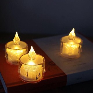 Nến điện tử mini trang trí decor cao 5cm (Set 5 cái)
