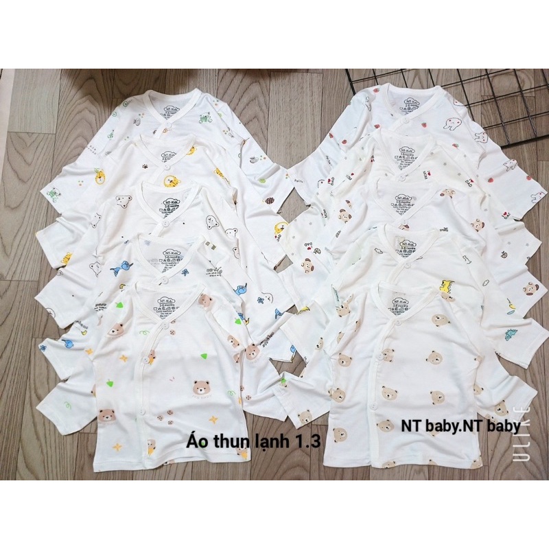 Áo dài tay thun lạnh cúc chéo siêu mềm mại cho bé yêu