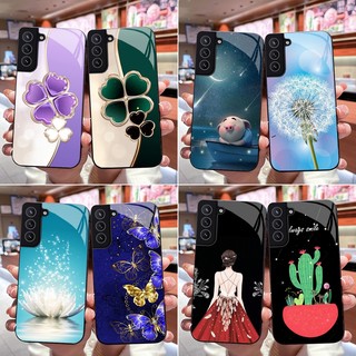  Ốp Lưng Samsung S21 S21Fe S21 Plus Mặt kính cường lực sáng bóng cao cấp 