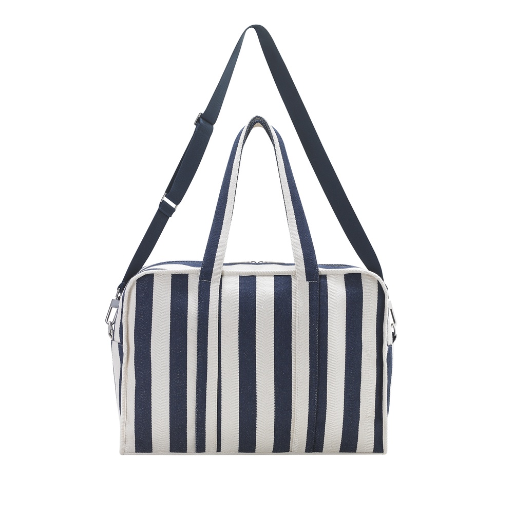 Túi du lịch xếp gọn/Woven Stripe Travel Bag - Hand Drawn Candy Stripe