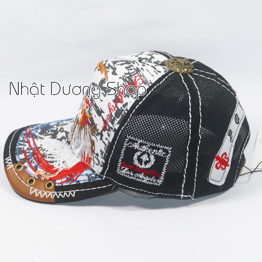 Nón Song Kê - Nón Chiến Kê Four41, Chất liệu kaki phối lưới cao cấp, khoá xịn