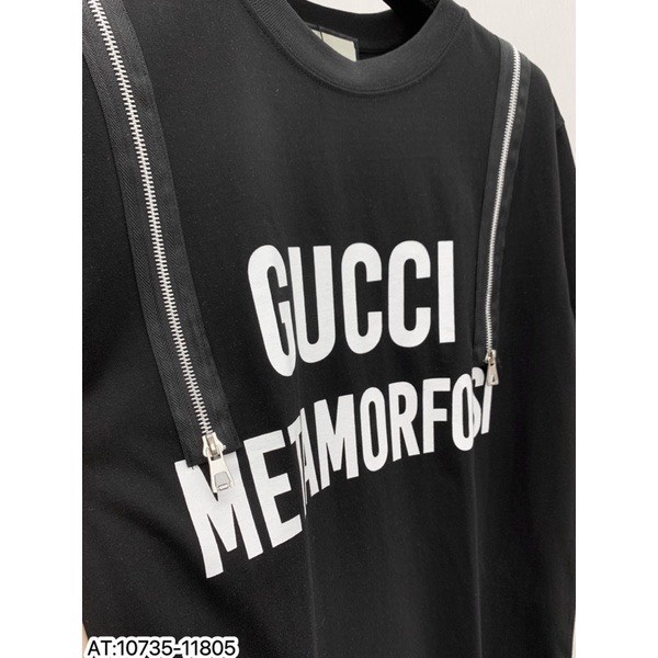 Áo Thun GC Phối Khóa Vai Chất Cotton Dày Dặn💕Áo Phông Nam Nữ Hàng Chuẩn Unisex