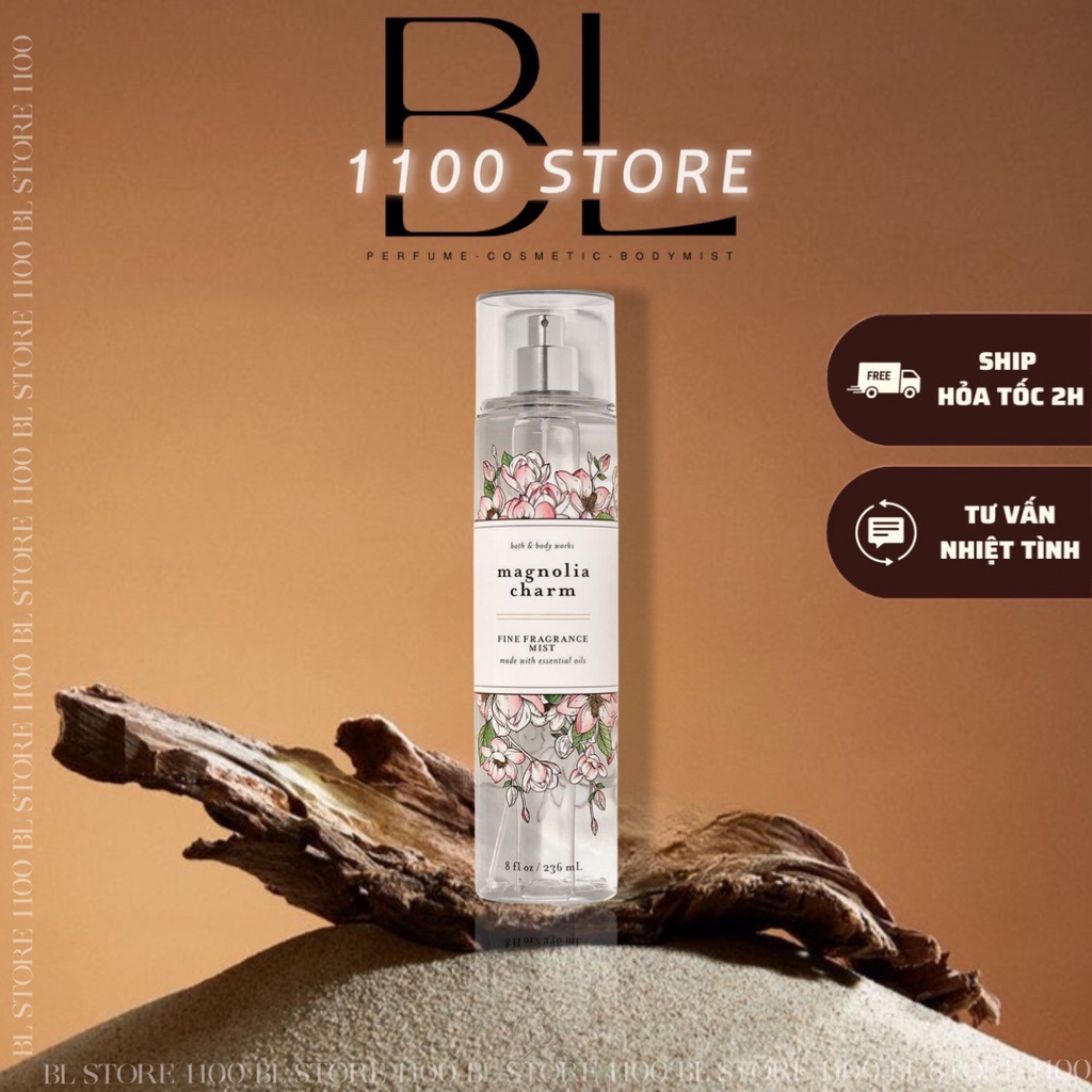 Xịt thơm toàn thân Bath Body Works mùi Magnolia Charm 236ml