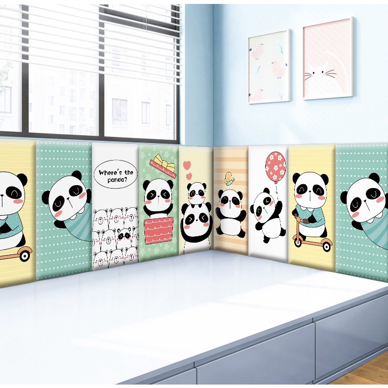 Đệm Mềm Bọc Thành Giường 3d  Dày 3cm Kuayu Tự Dính Trang Trí Phòng Ngủ Đầu Giường Chống Va Chạm Bảo Vệ Cho Bé