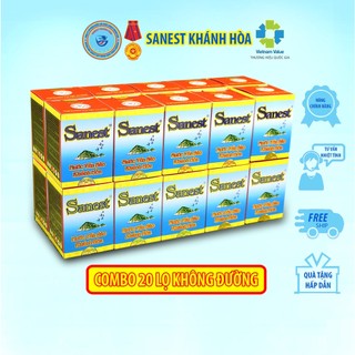   HỎA TỐC   Combo 20 lọ  Nước Yến sào Sanest Không đường - Lọ 70ml 
