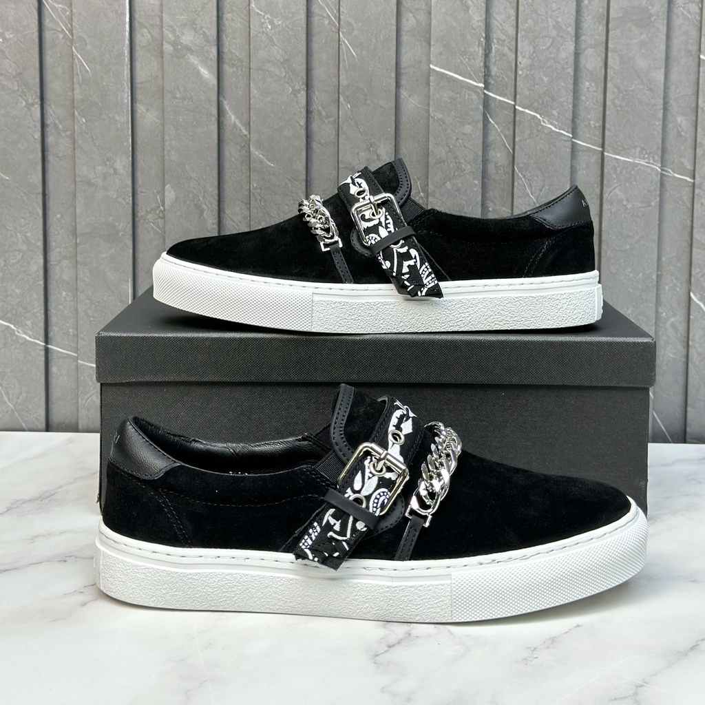 Giày Slipon Nam Arimi Bandana Giày Lười Nam Đep Dây Xích Quảng Châu