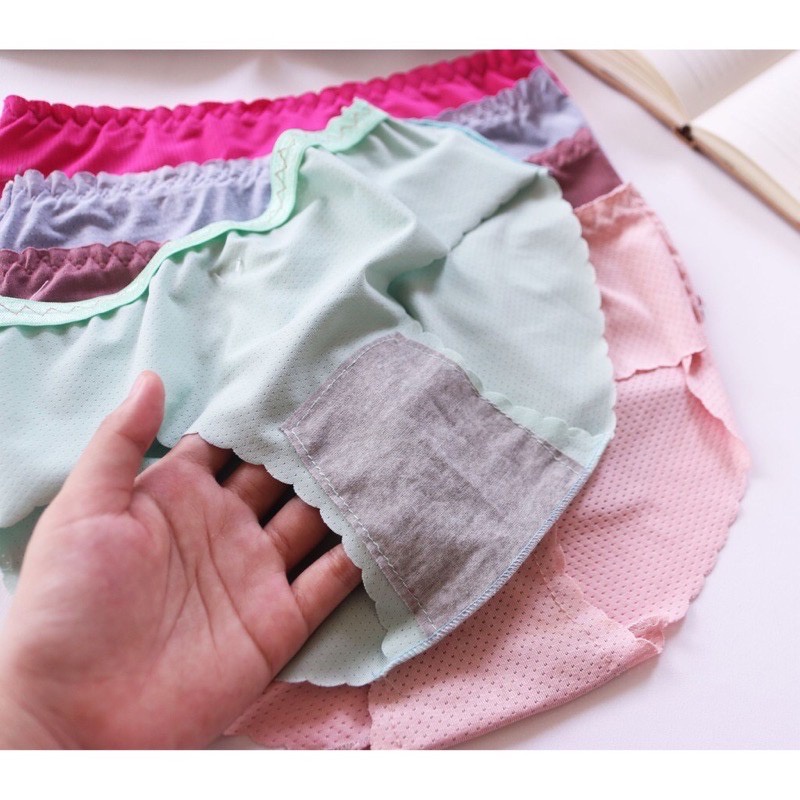 5Quần lót nữ thông hơi mềm mại thoáng mát không đường viền