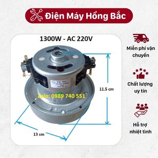 Motor động cơ máy hút bụi công suất 1200w đến 1800w 220V