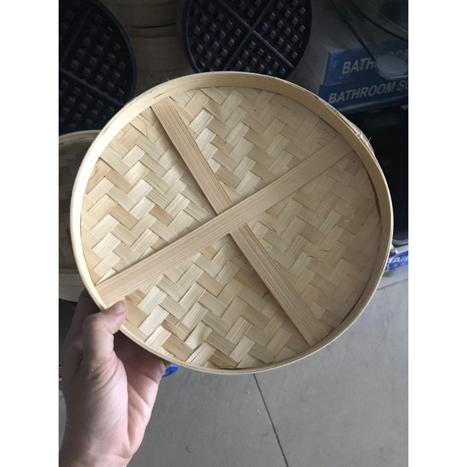 Xửng hấp tre tự nhiên hấp bánh bao, dimsum nhiều kích thước 15/20/25/30CM