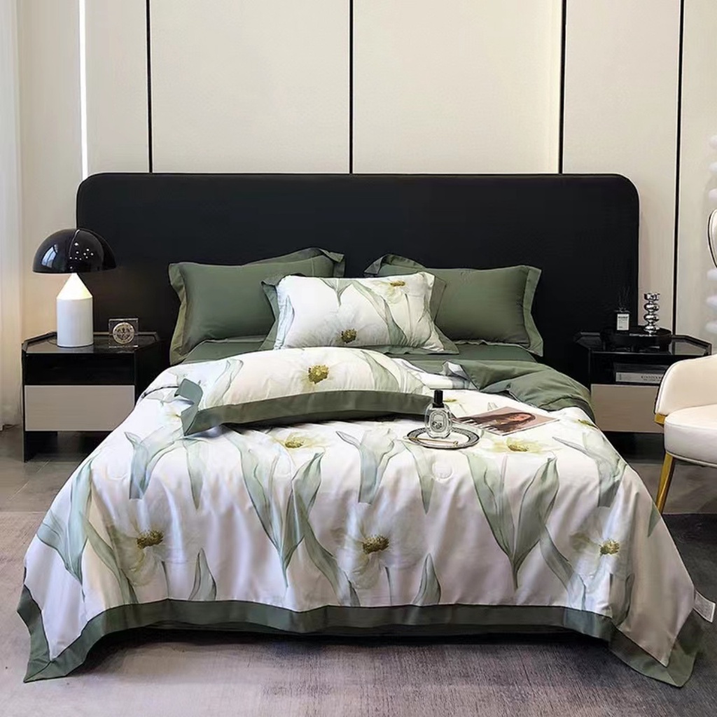 🌿Lụa thái chăn trần 2023 đổ bộ - set chăn ga không thể thiếu trong mỗi gia đình vào mùa hè