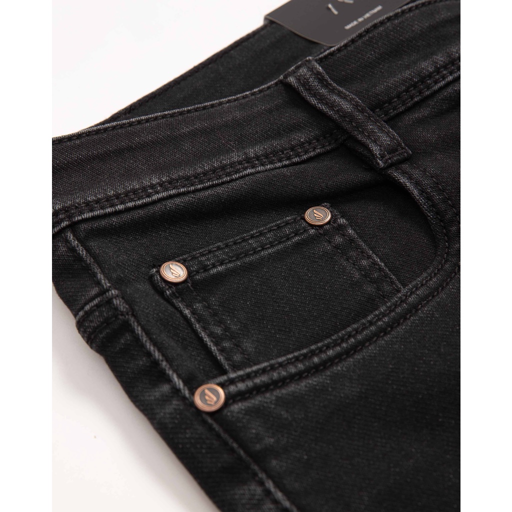 Quần Jean Nam Dáng Suông Chất Liệu Cao Cấp 3001B Màu Đen - Quần Bò Nam Vulcano