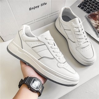 Giày da sneaker trắng, phong cách trẻ trung CS904