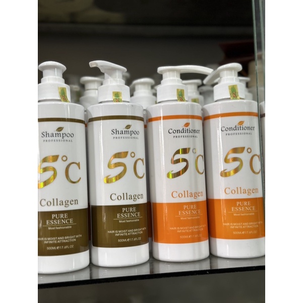Cặp dầu Gội - Xả 5C Collagen MAKAYRY siêu mềm mượt 500ML