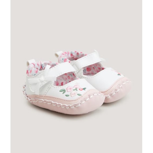 Giày tập đi thêu hoa Matalan UK