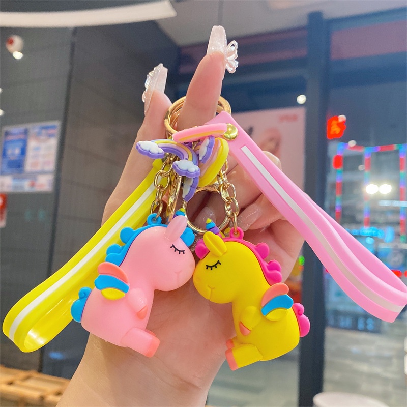 Móc khóa kỳ lân unicorn cao cấp đẹp cute hình thú dễ thương phụ kiện túi xách MK1 - Ladykiller