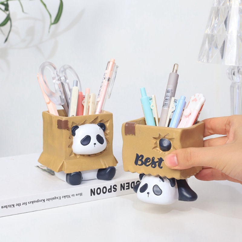 Lọ Đựng Bút Hình Gấu Trúc Hoạt Hình Dễ Thương Siêu Bền Dùng Trang Trí Nhà Cửa