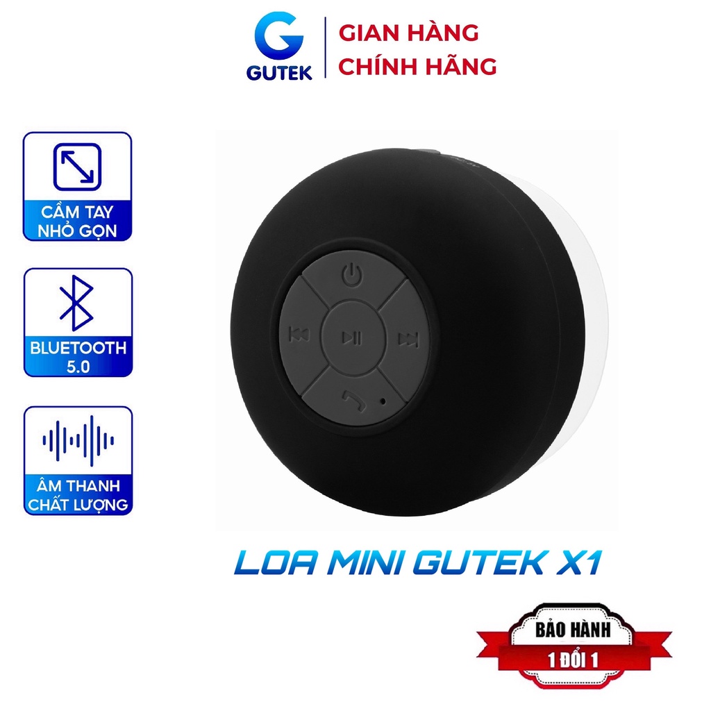 Loa bluetooth mini không dây Gutek X1 chống thấm nước nhỏ gọn tiện dụng giá rẻ