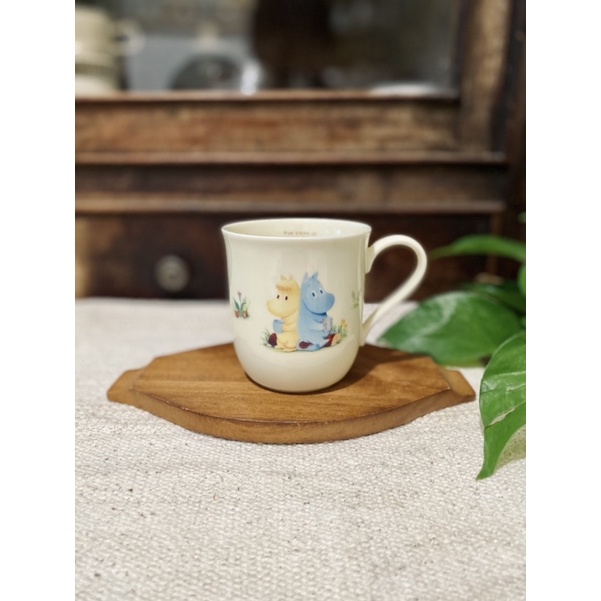 Ly sứ màu vàng kem hình Moomin dễ thương gốm sứ Nhật