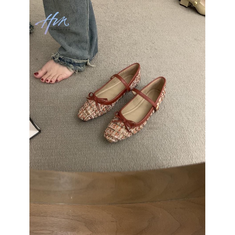 Giày Mary Jane Phong Cách Thời Trang Pháp 2023 Dành Cho Nữ