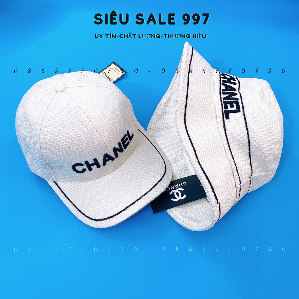 MŨ BUCKET KET THÊU CHAANNEL SỌC VIỀN CHẤT LƯỚI DÀY ĐỘI ÊM ĐẦU THOÁNG MÁT CAO CẤP