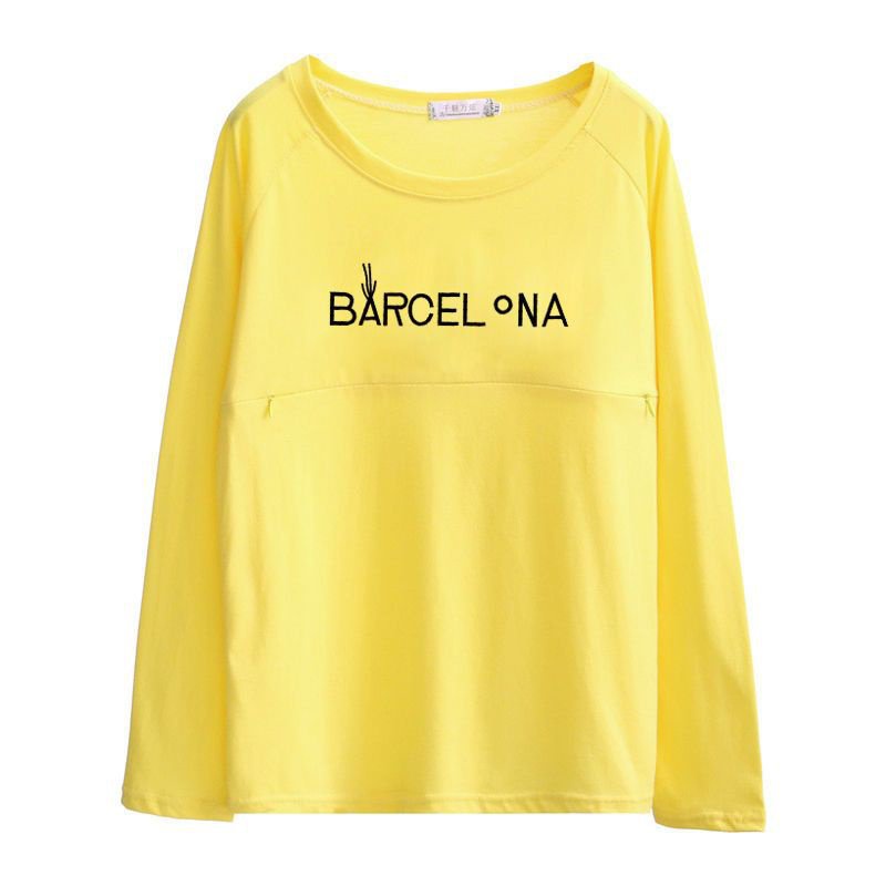 Trang Phục Cho Con Bú 100% Cotton   Đi Chơi Kích Thước Lớn Cơ SởTÁo Sơ Mi  Áo Cho Con Bú Sau Sinh Thời Trang