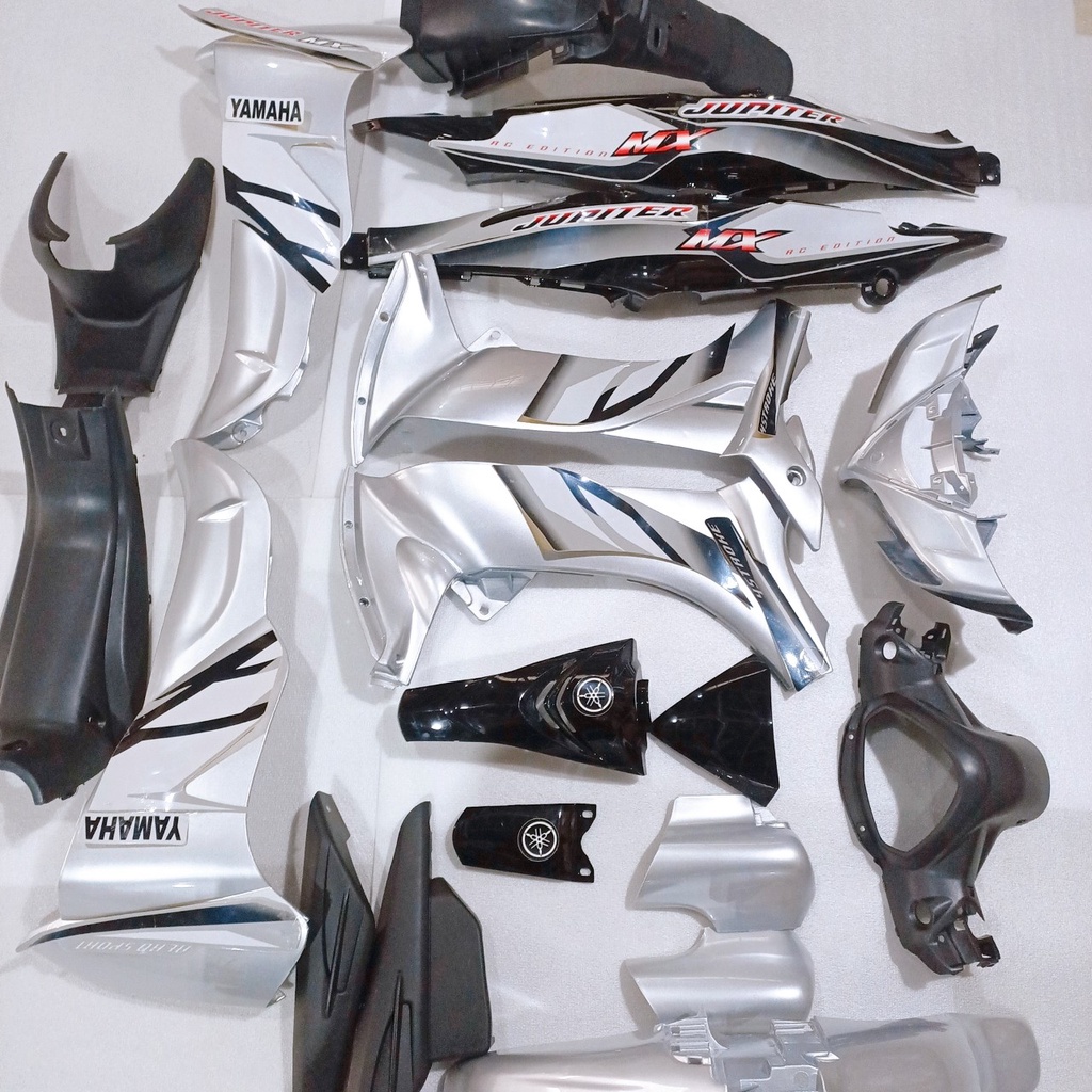 Bộ nhựa dàn áo Màu Bạc dành cho xe JUPITER MX Loại Pha đèn Mắt Cáo