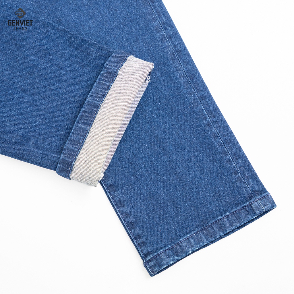 Quần Jeans Dài Nữ Genviet Basic Trơn Đơn Giản DQ109J8128