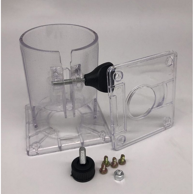 Vỏ máy phay gỗ 3701, 3702 mi ca trắng kèm ốc